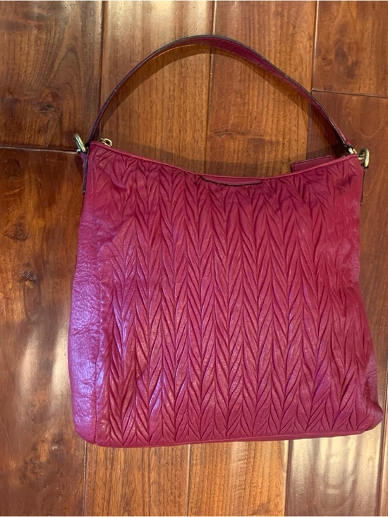 Coach Handbags - COACH Madison Gathered Convertible Hobo Bag Raspberry AUTHENTIC
